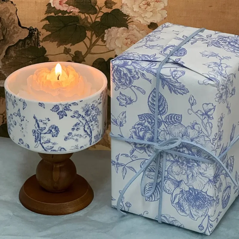 Candle Fragrance - กล่องของขวัญเทียนหอมกลิ่นคาเมลเลีย ของขวัญวันเกิด ของที่ระลึกสำหรับเพื่อนเจ้าสาว ของขวัญคริสต์มาส กลิ่นหอม